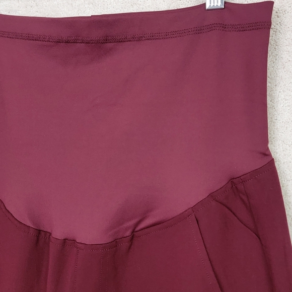 Figs Burgundy Zamora Maternity Jogger Scrub Pants Sz S NEW - Picture 4 of 14
